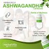 Herbvilla Ashwagandha (Indian Ginseng) 500mg capsules – Pure Herbs Extract for General wellness