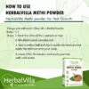 How to use Herbvilla Methi Seed Powder