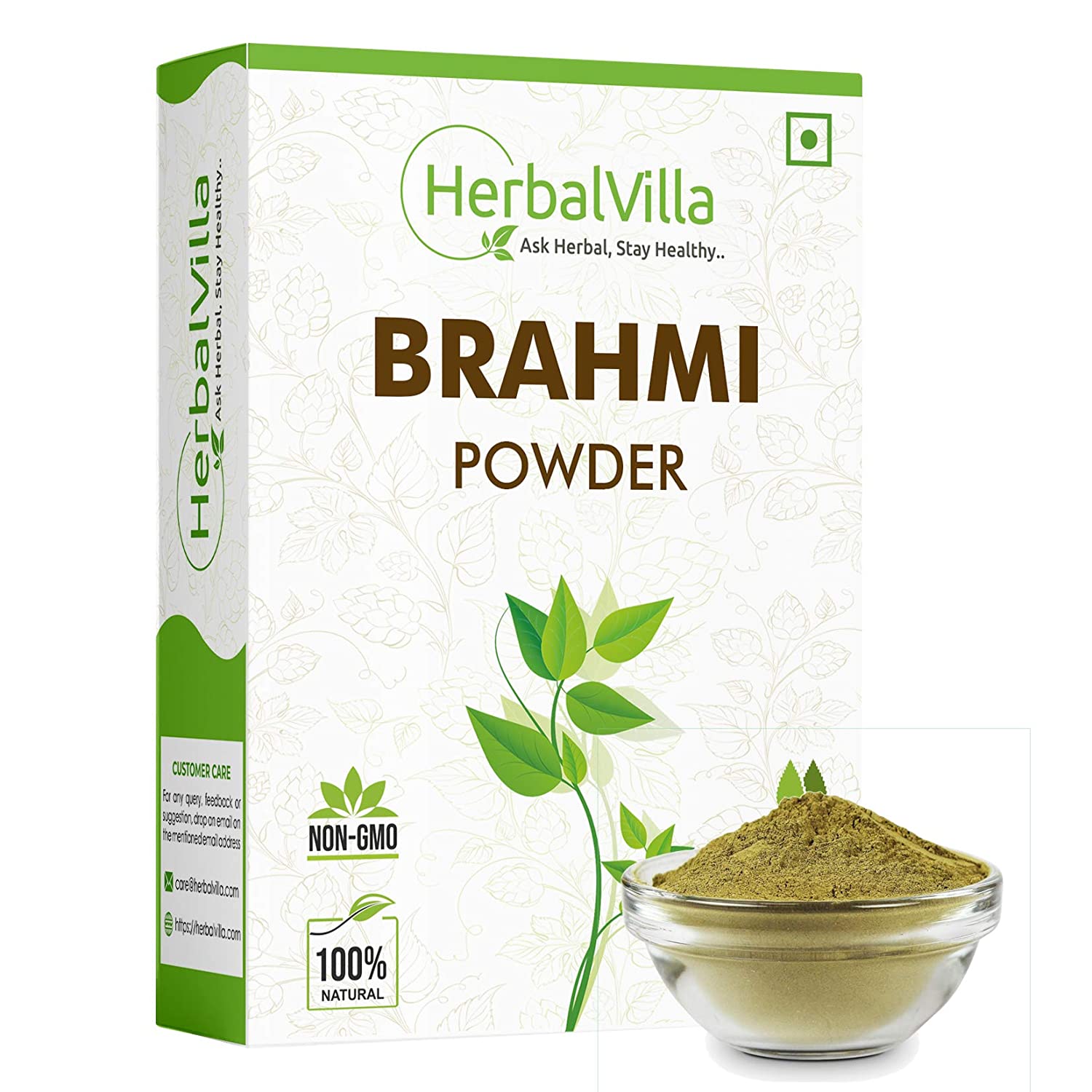 Herbvilla Brahmi Powder for Eating and hair growth - Herbvilla